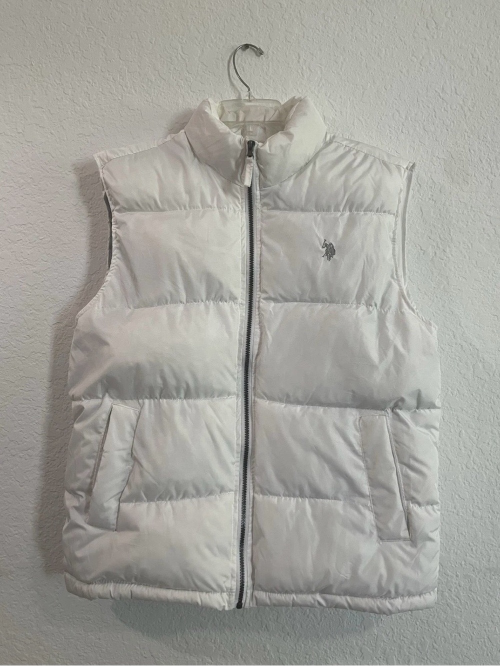 Polo by Ralph Lauren White Quilted Puffer Vest